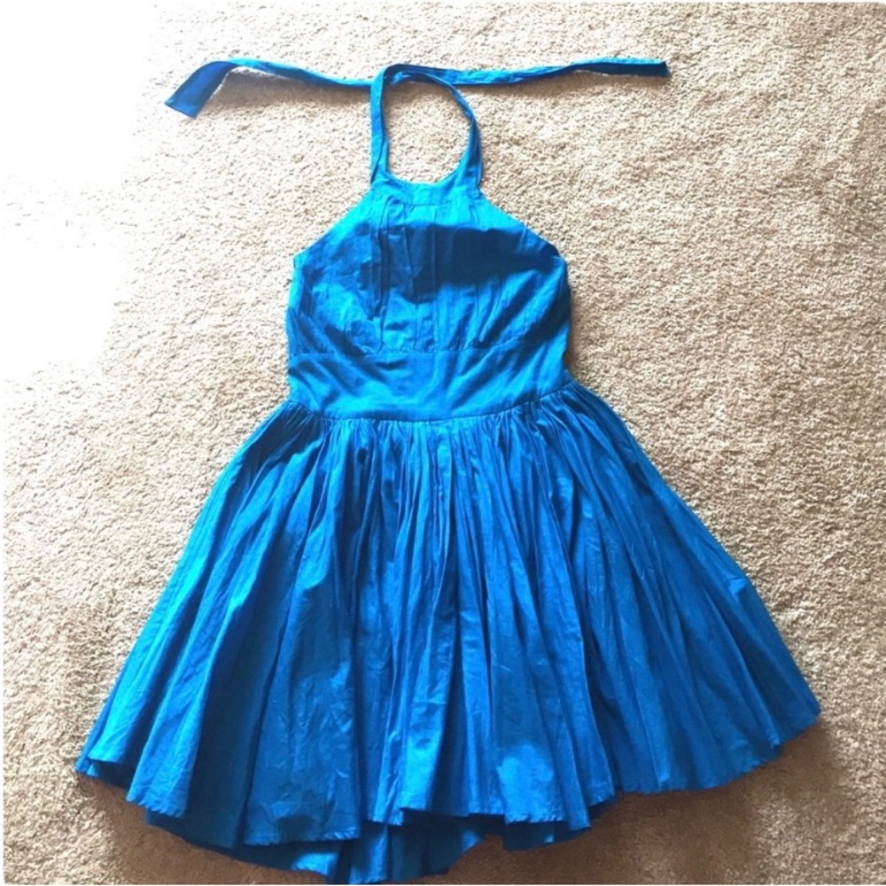 Moda International Fit and Flare Dress…Sz: 10…Color: Blue